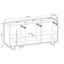 Μπουφές Albion με Συρτάρια Λευκό Kazmir 160x75x39cm