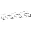 Έπιπλο Τηλεόρασης Albion με Συρτάρια Λευκό Kazmir 160x44x39cm