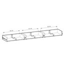 Έπιπλο Τηλεόρασης Albion με Συρτάρια Λευκό Kazmir 180x44x39cm