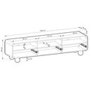 Έπιπλο Τηλεόρασης Albion με Συρτάρια Λευκό Kazmir 180x44x39cm