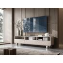 Έπιπλο Τηλεόρασης Albion με Συρτάρια Λευκό Kazmir 180x44x39cm