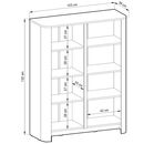 Μπουφές Bari Λευκό Kazmir  103x132x39cm
