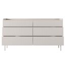 Συρταριέρα Level Μπεζ με 6 Συρτάρια 153x82x38cm