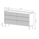 Συρταριέρα Level Μπεζ με 6 Συρτάρια 153x82x38cm