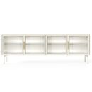 Έπιπλο Τηλεόρασης Lumi Λευκό Kazmir 181x82x39cm