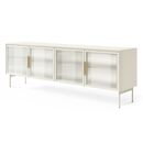 Έπιπλο Τηλεόρασης Lumi Λευκό Kazmir 181x82x39cm