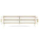 Έπιπλο Τηλεόρασης Lumi Λευκό Kazmir 181x82x39cm