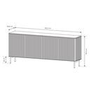 Μπουφές Muti Λευκό Kazmir 195x81x40cm