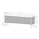 Έπιπλο Τηλεόρασης Muti Λευκό Kazmir 147x51x39cm