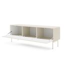 Έπιπλο Τηλεόρασης Muti Λευκό Kazmir 147x51x39cm