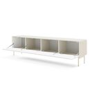 Έπιπλο Τηλεόρασης Muti Λευκό Kazmir 195x51x39cm