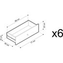 Συρταριέρα Mono Χρώμα Μπλε + Χρυσό με 6 Συρτάρια 154x91x39cm