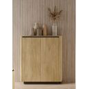 Μπουφές Torro Φυσικό Cremona + Ανθρακί 113x133x38cm