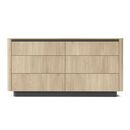 Συρταριέρα Torro Φυσικό Cremona + Ανθρακί 163x82x38cm