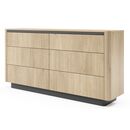 Συρταριέρα Torro Φυσικό Cremona + Ανθρακί 163x82x38cm