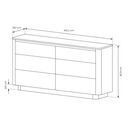 Συρταριέρα Torro Φυσικό Cremona + Ανθρακί 163x82x38cm