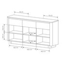 Μπουφές με Συρτάρια Torro Φυσικό Cremona + Ανθρακί  163x82x38cm
