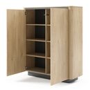 Μπουφές Torro Φυσικό Cremona + Ανθρακί 113x133x38cm
