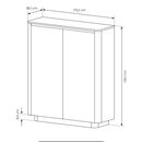 Μπουφές Torro Φυσικό Cremona + Ανθρακί 113x133x38cm