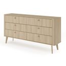 Συρταριέρα Viki Φυσικό dab Barista 163x83x38cm