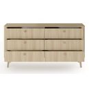 Συρταριέρα Viki Φυσικό dab Barista 163x83x38cm