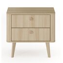 Κομοδίνο Viki Φυσικό dab Barista 63x57x38cm