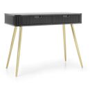 Κονσόλα  Zova Ανθρακί + Χρυσό 103x80x49cm