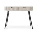 Κονσόλα  Zova Λευκό Kazmir + Ανθρακί 103x80x49cm