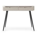 Κονσόλα  Zova Λευκό Kazmir + Ανθρακί 103x80x49cm
