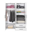 Ντουλάπα  White Λευκό 137x187x52cm Ad_grd-642-bb-3