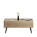 Τραπεζάκι Σαλονιού Luna Φυσικό Florida oak 103x44x60cm