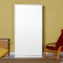 Συρόμενη Ντουλάπα Λευκή 94x182x52cm Ad_swd-402-bb-2