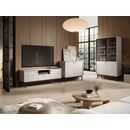 Έπιπλο Τηλεόρασης Japandi Λευκό Kazmir 153x56x39cm