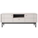 Έπιπλο Τηλεόρασης Japandi Λευκό Kazmir 153x56x39cm