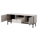Έπιπλο Τηλεόρασης Japandi Λευκό Kazmir 153x56x39cm