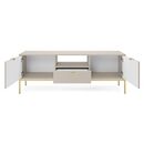 Έπιπλο Τηλεόρασης Nova Λευκό Kazmir + Χρυσό 154x56x39cm