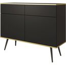 Μπουφές oro Ανθρακί 107x85x39cm
