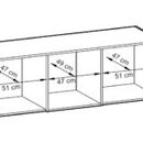 Πατάρι Ντουλάπας Nelly Γραφίτης 3d 155x50x51cm