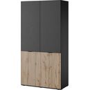 Ντουλάπα Sandbox Sento Εξάφυλλη Antisol Ανθρακί 303x200x51cm