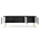 Έπιπλο Τηλεόρασης Zova Ανθρακί 168x57x39cm