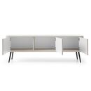 Έπιπλο Τηλεόρασης Zova Λευκό Kazmir + Ανθρακί 168x57x39cm