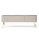Έπιπλο Τηλεόρασης Zova Λευκό Kazmir + Χρυσό 168x57x39cm