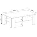 Τραπεζάκι 40101-hr-40 Φυσικό Sanremo 103x38x63 cm