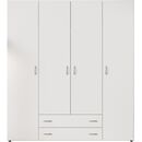 Ντουλάπα  Α_base Λευκή με Συρτάρια 160x177x52cm