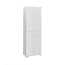 Ντουλάπα Δίφυλλη Diamond Λευκό+λευκό High Gloss 60x187x38cm