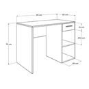 Γραφείο Concept pc Λευκό 90x75x52cm