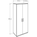Ντουλάπα Trendline Λευκό 80x187x47cm