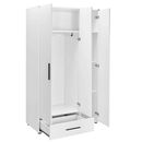 Ντουλάπα White Λευκό 103x187x52cm