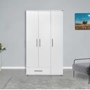 Ντουλάπα White Λευκό 103x187x52cm