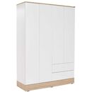 Τετράφυλλη Ντουλάπα Base Λευκό  137x198x52cm